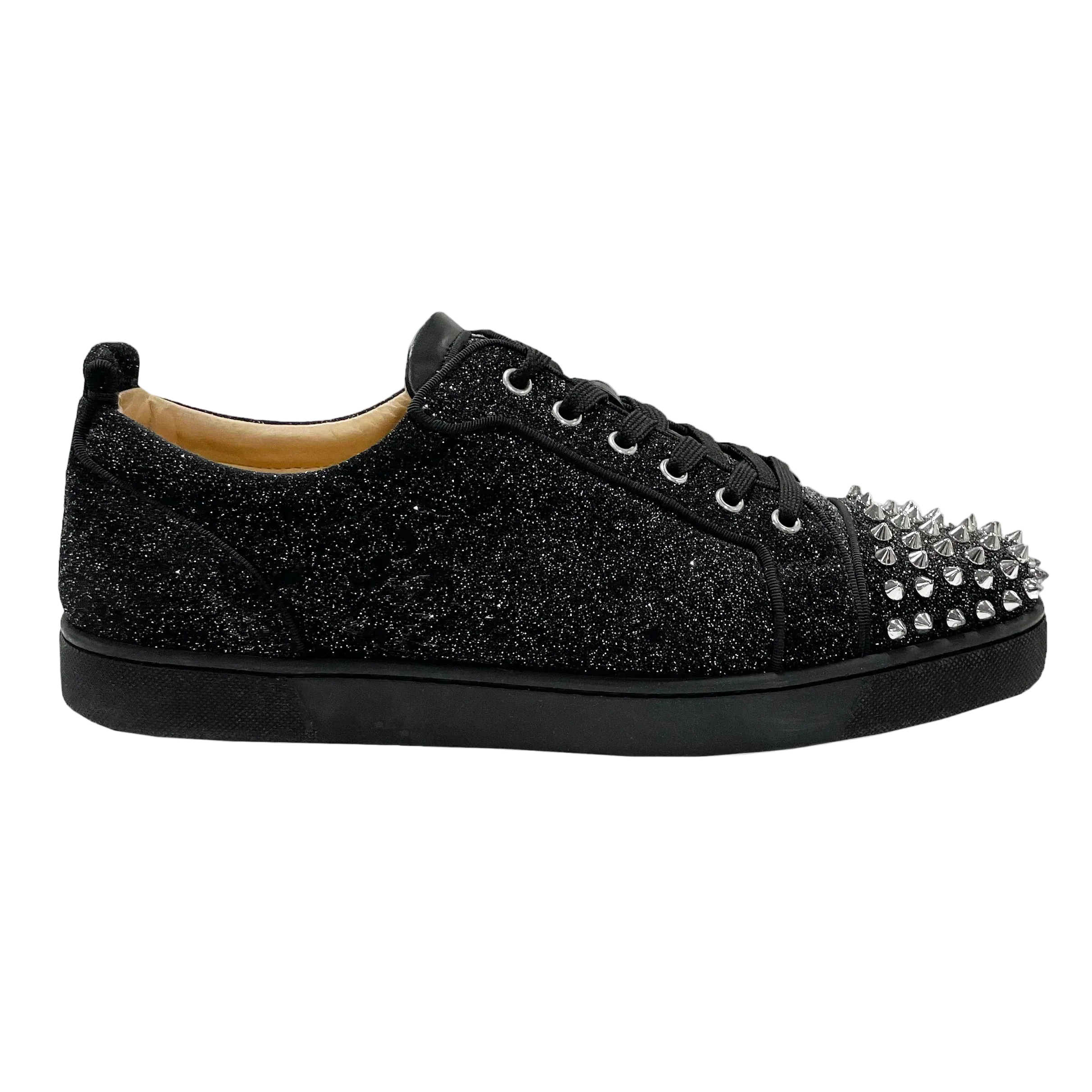 Louboutin Glitter Black Spikes