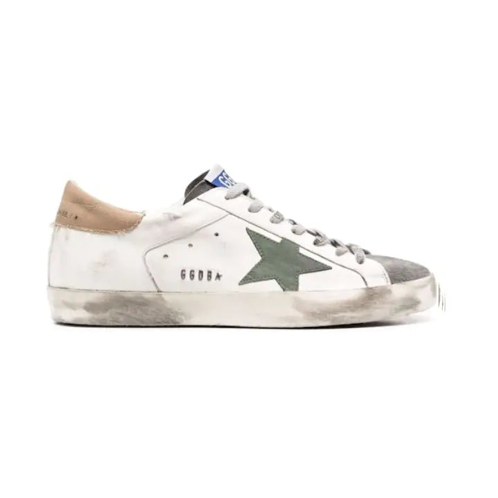 Golden Goose - white beige green