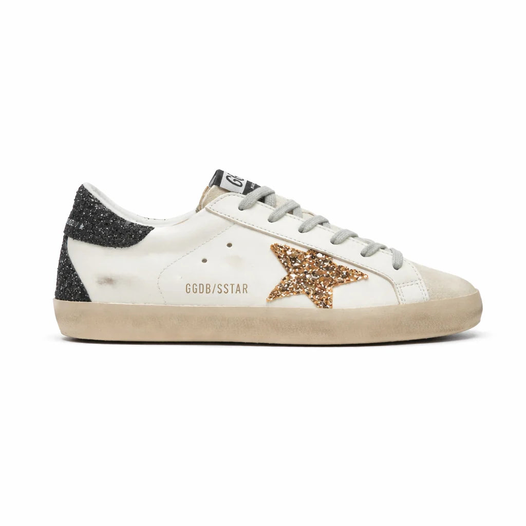 Golden Goose - white black red glitter