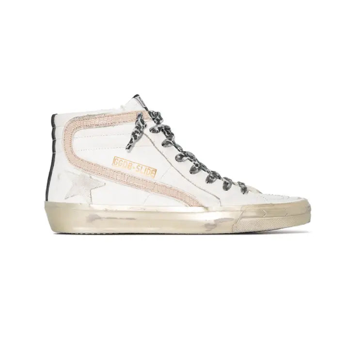 Golden Goose - white black taupe high