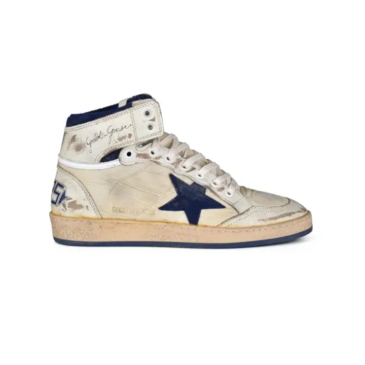 Golden Goose - white dark blue high