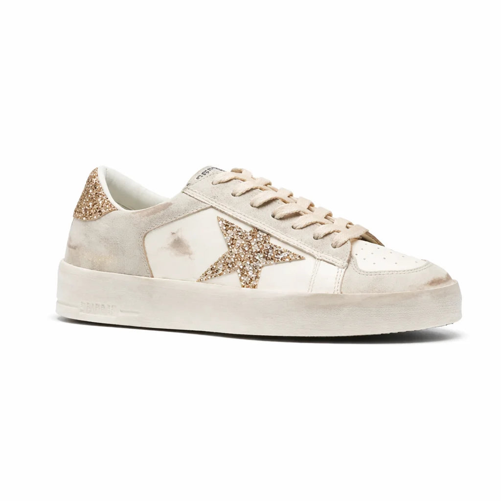 Golden Goose - white gold glitter