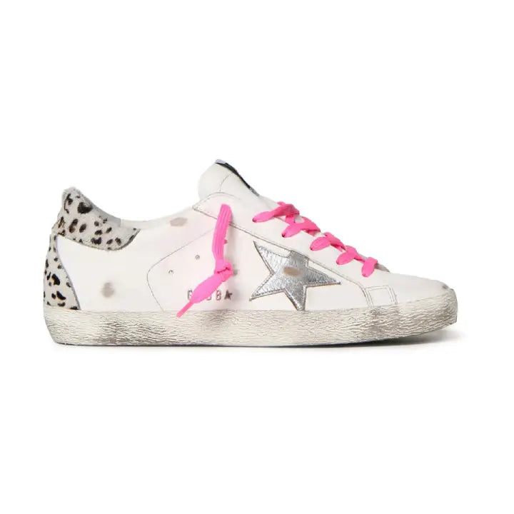 Golden Goose - white silver pink leopard