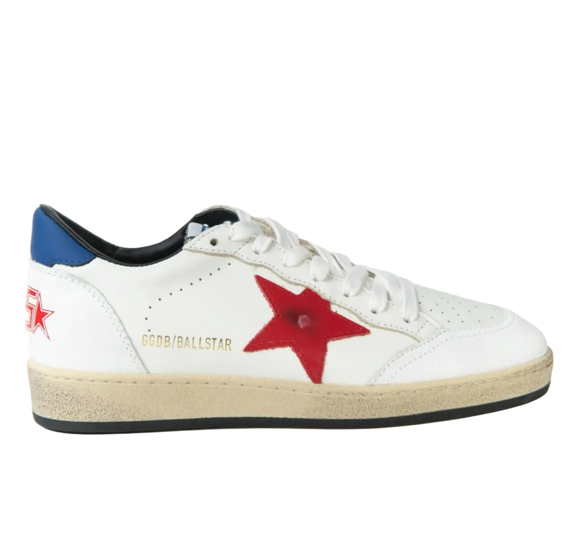 Golden Goose - white blue red