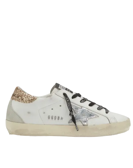 Golden Goose - white gold glitter silver star