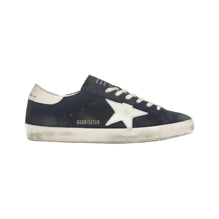 Golden Goose - navy suede white